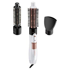 Conair Double Ceramic 3-in-1 HOT AIR BRUSH 1-1/4" Thermal Brush 3/4 Natural Boa